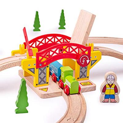 Bigjigs houten rails hefbrug