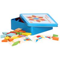 Houten Mozaïek in Opbergblik - thumbnail