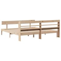 Bedframe zonder matras massief grenenhout 200x200 cm - thumbnail