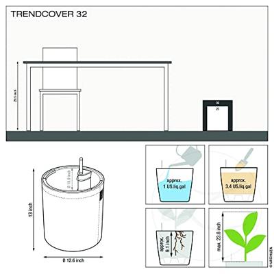 Jardiniere - Trend cover 32 - Complete kurkkit - Lichtbeige - 13 L - LECHUZA