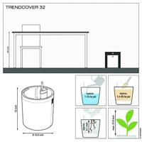 Jardiniere - Trend cover 32 - Complete kurkkit - Lichtbeige - 13 L - LECHUZA - thumbnail