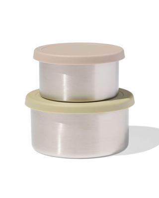 HEMA Snackboxen rvs groen - 2 stuks (groen)