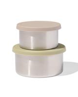 HEMA Snackboxen rvs groen - 2 stuks (groen) - thumbnail