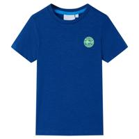 VidaXL Kindershirt 116 donkerblauw - thumbnail
