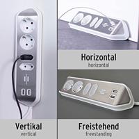 Brennenstuhl Estilo Hoekstekkerdoos 4-voudig - thumbnail
