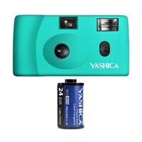 Yashica MF-1 Snapshot Art Camera Y Edition Turquoise with 1 Film 400/24 - thumbnail