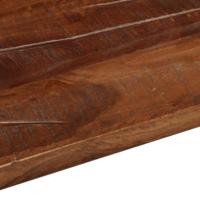 Tafelblad vierkant 60x60x3,8 cm massief gerecycled hout - thumbnail