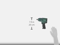 Metabo DSSW 360 Set 604118500 Pneumatische slagmoersleutel Gereedschapshouders: 1/2 (12.5 mm) buitenvierkant Draaimoment (max.): 360 Nm Incl. accessoires - thumbnail