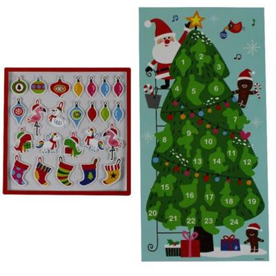Adventkalender met stickers set van 25 | 24 stuks