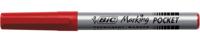 Bic permanent marker ECOlutions, schrijfbreedte 1,1 mm, fijne punt, rood - thumbnail