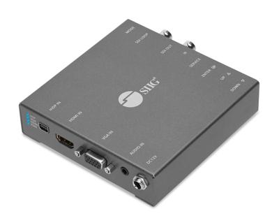 Siig CE-H24J11-S1 videoconverter (2,97 GB/s, 165 MHz, videoconverter, grijs, metaal, FCC, CE, TAA)