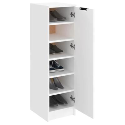 VidaXL Schoenenkast 30x35x100 cm bewerkt hout wit