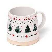 Kerstboom Stoneware Mok - thumbnail
