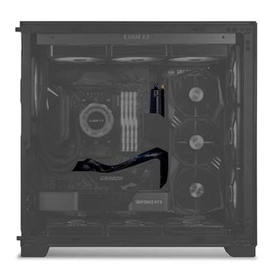 Lian Li PW-PCI-4-60W Riser Cable, PCIe 4.0, Black - 60 cm