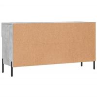 VidaXL Schoenenbank 102x35x55 cm bewerkt hout betongrijs - thumbnail
