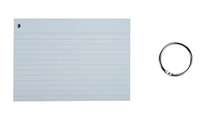 Exacompta gekleurde systeemkaarten, ft A6, gelijnd, pak van 50 stuks Exacompta gekleurde systeemkaarten, ft A6, gelijnd, pak van 50 stuks