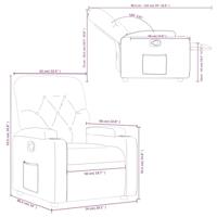 Fauteuil verstelbaar stof donkergroen - thumbnail