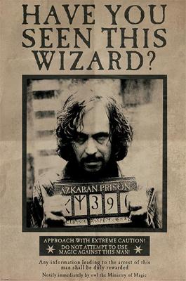 Poster Harry Potter - Wanted Sirius Black 61x91,5cm Poster Harry Potter - Wanted Sirius Black 61x91,5cm