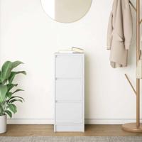 Dressoir 29,5x34x76 cm spaanplaat wit - thumbnail