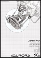 Aurora millimeterpapier, ft A3, blok van 50 vel - thumbnail
