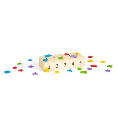 Bigjigs houten sorteerbox, 27dlg.