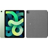 Apple iPad Air (2020) 10.9 inch 256 GB Wifi + 4G Groen + Logitech Touch Toetsenbord Hoes - thumbnail
