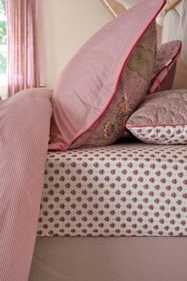 Pip Studio Pip Studio Hoeslaken Jaipur Flower Licht roze 90x200 cm