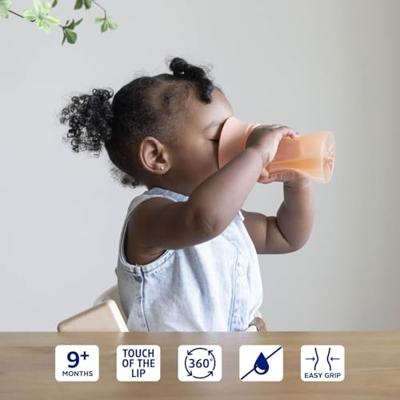 Difrax Anti-Lek Beker 360 Graden Peachy 250ml