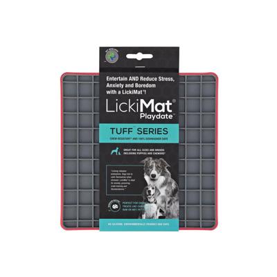 Voerbak voor honden Lickimat Polypropyleen TPR Rood