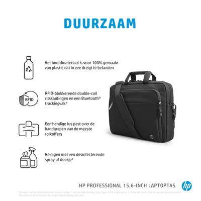 Laptoptas HP Professional Zwart 15,6'' 15,6"