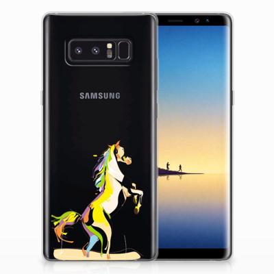 Samsung Galaxy Note 8 Telefoonhoesje met Naam Horse Color Samsung Galaxy Note 8 Telefoonhoesje met Naam Horse Color