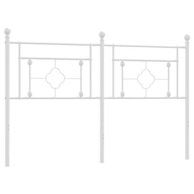 Hoofdbord 160 cm metaal wit
