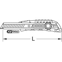 KS Tools 9072141 Comfort-afbreekmes, 200 mm, kling 18 x 100 mm 1 stuk(s) - thumbnail
