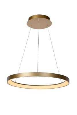 Lucide VIDAL - Hanglamp - Ø 58 cm - LED Dimb. - 1x48W 2700K - Mat Goud / Messing Lucide VIDAL - Hanglamp - Ø 58 cm - LED Dimb. - 1x48W 2700K - Mat Goud / Messing