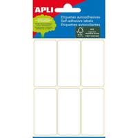 Apli witte etiketten ft 26 x 54 mm (b x h), 36 stuks, 6 per blad (2681) - thumbnail