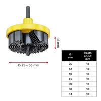 kwb 599000 Gatenzaag 7-delig 25 mm, 32 mm, 38 mm, 45 mm, 50 mm, 58 mm, 63 mm 1 stuk(s) - thumbnail