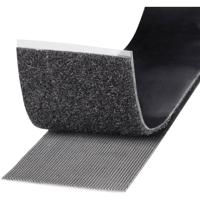 TOOLCRAFT KL50X1000C Klittenband Om vast te plakken Haak- en lusdeel, Extra sterk (l x b) 1000 mm x 50 mm Zwart 1 m - thumbnail