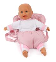 Poppen Draagzak - Melange Roze - thumbnail