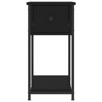 Nachtkastjes 2 st 30x60x60 cm bewerkt hout zwart - thumbnail