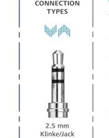 Hama In-ear headset met microfoon voor draadloze telefoons (2,5 mm jack, headset bedraad, in-ear hoofdtelefoon met microfoon, mono, eenzijdig draagbaar, met oorhaak, mute-functie, clip) zwart - thumbnail