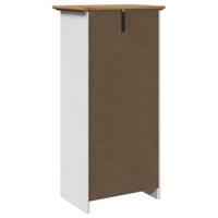Badkamerkast BODO 44x30x90 cm wit en bruin - thumbnail