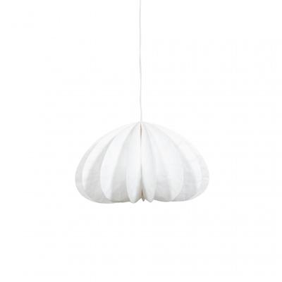 WOOOD hanglamp Dalia - Papier - Wit - 37xØ60 cm
