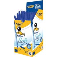 Bic balpen Cristal Soft, medium punt, pak van 50 stuks, blauw - thumbnail