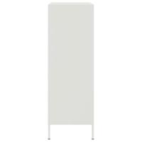 Hoge kast 68x39x113 cm staal wit - thumbnail