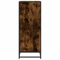 Schoenenrek 48x38x97,5 cm bewerkt hout gerookt eikenkleurig - thumbnail