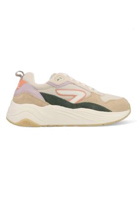 HUB GLIDE Light Beige/Off White/Green Mesh Dames