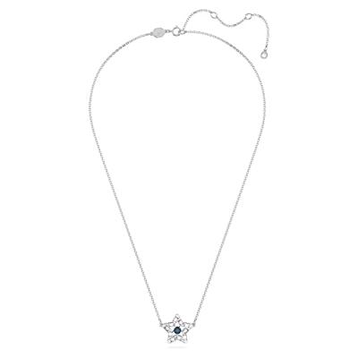 Swarovski 5639186 Ketting Stella Ster zilverkleurig-blauw 38-41 cm