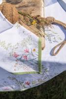 Clayre & Eef Servetten Katoen Set van 6 40x40 cm Wit Vierkant - thumbnail