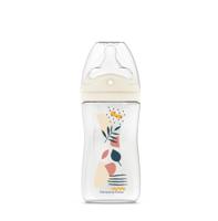 Babyfles tegen koliek - DODIE - 270 ml - Biomimicry speen met meerdere perforaties - 3+ maanden - Flow 2 - Roze - thumbnail
