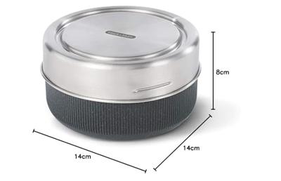 Black+Blum Glazen Lunchkom - Ø140mm - Leisteen Black+Blum Glazen Lunchkom - Ø140mm - Leisteen